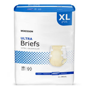 McKesson Ultra Unisex Adult Brief: X-LARGE, Heavy Absorbency