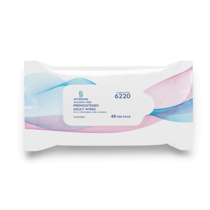 Strong Flushable wipes- Case of 576