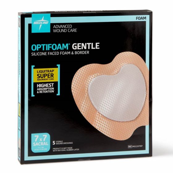 Optifoam Gentle LQ Silicone/Foam Dressing 7x7 40Ct