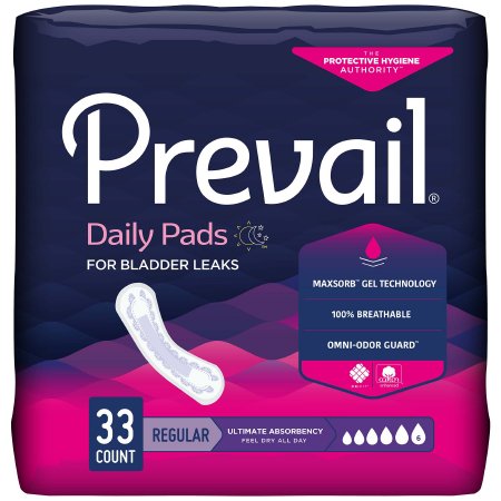 Prevail Womens Bladder Control Pad- Ultimate- HEAVY Absorbency 16" length