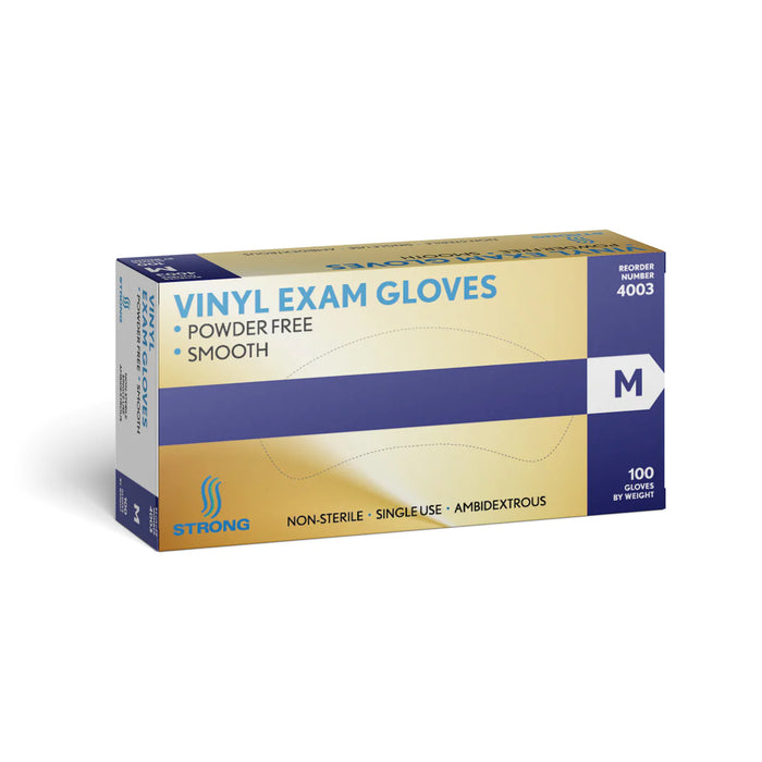 Strong Vinyl Powder Free Exam Gloves