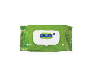 Medline FitRight Cleansing Wipes with Aloe - Fragrance Free
