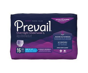 Prevail for Women Protective Underwear - Overnight Absorbency - Lavender