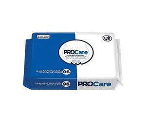 ProCare Adult Wipes 12" x 8": Packs of 50, Cases of 600